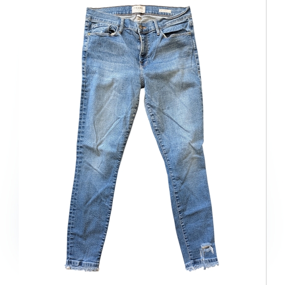 Frame Denim Denim - Frame Le Skinny  de Jeanna Crop Blue Women's Jeans